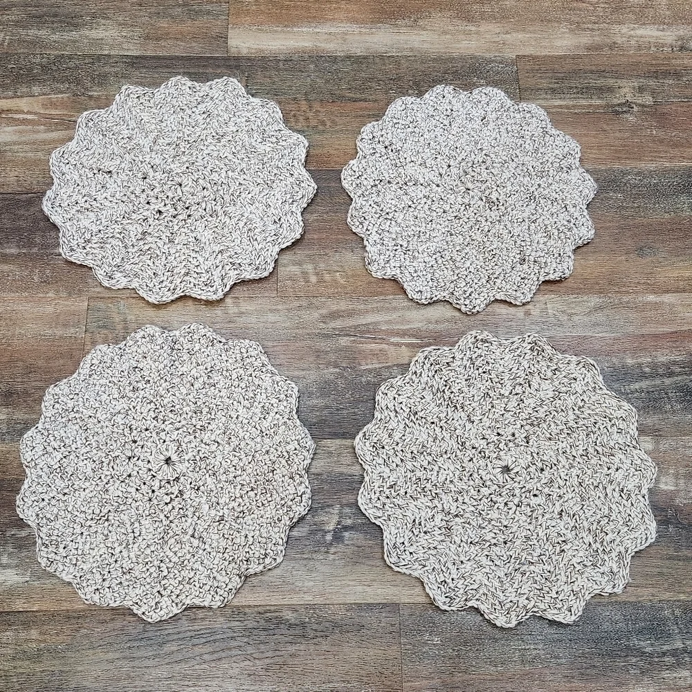 Handmade 4 Crochet Placemats